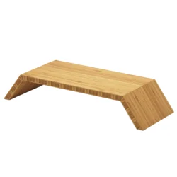 Desktop Organizer Standing Desk Bamboo Wooden Laptop PC Computer Monitor Stand Riser