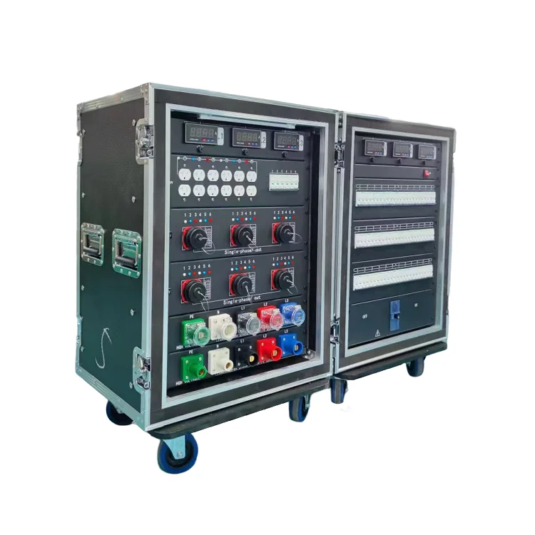 3 phase power distribution equipment 19 pole socapex power distro box