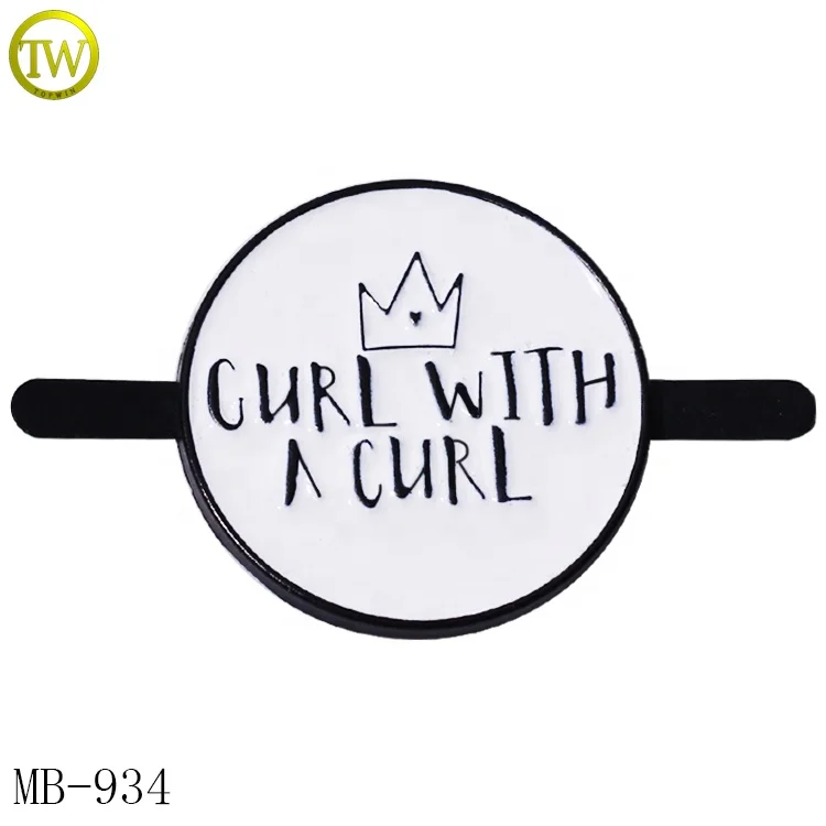 Rainbow Plated Bag Hardware Making Zinc Alloy Rectangle Letter Private Tags Emblem for Luggage