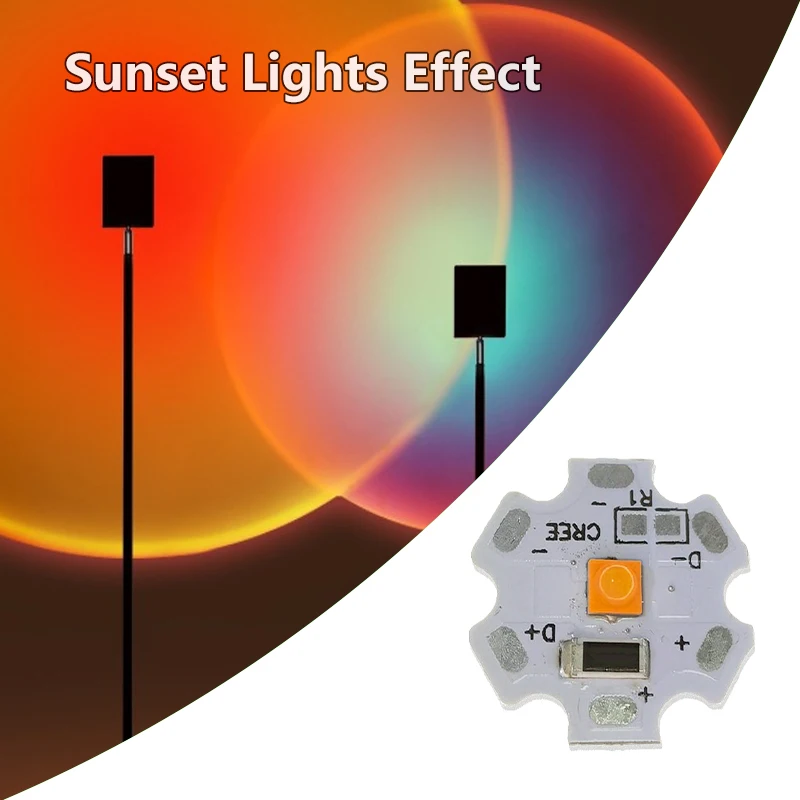High Power SMD 3535 Ceramic LED Lamp Beads Warm Natural White 3000/4000/6000K Golden DC 5V 3W Resistor 20mm Star Aluminum Plate