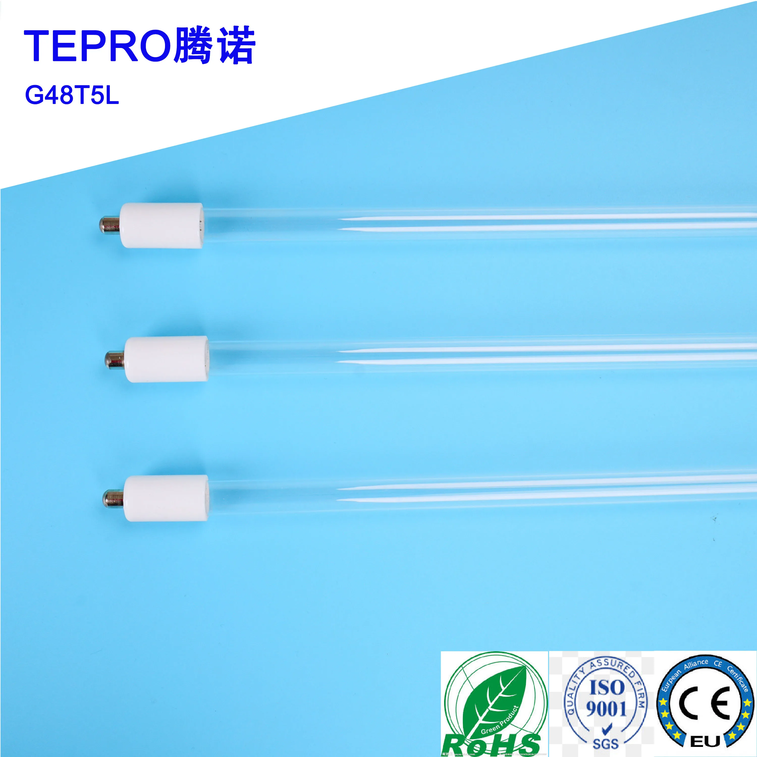 G48T5L Single Pin Uvc 254 Disinfection Uvc Tube Lamps Germicid Killing Light Uv Bactericidal Lamps For Water Treatment