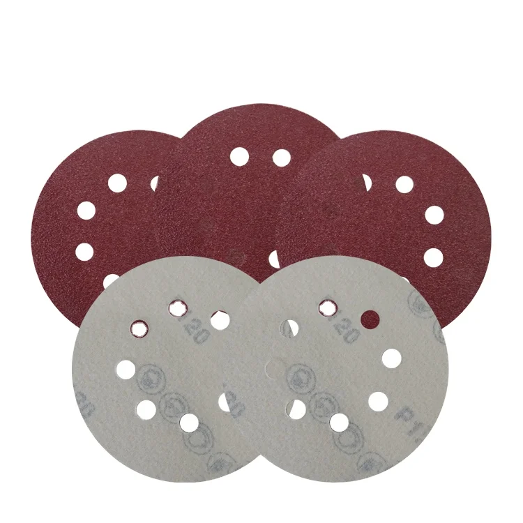 Round abrasive sanding paper   assorted grit P60/P80/P120/P180/P240/P320 garnet sandpaper for rust removal etc.