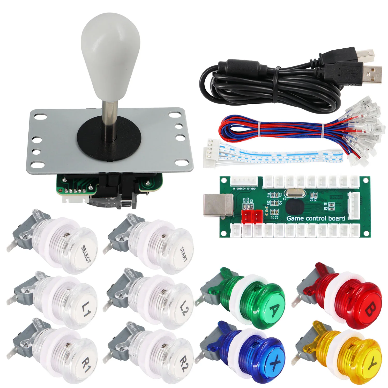 arcade Game Controller Joystick Push Buttons USB Encoder To Pc DIY Arcade Joystick Kit For Arcade Game Cabinet