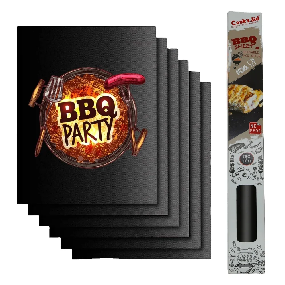 
Wholesale Heavy Duty Non-stick BBQ Grill Mat Oven Liner 