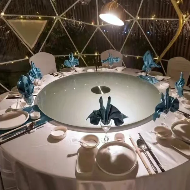 Trade Show Tent igloo geodesic dome steel structure camping tent hotel luxury dome house glamping round dome tent
