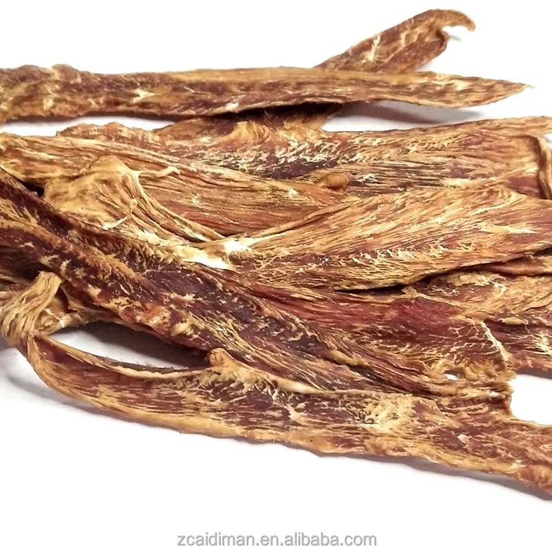 Dry dog food  duck breast strip pet treats snack