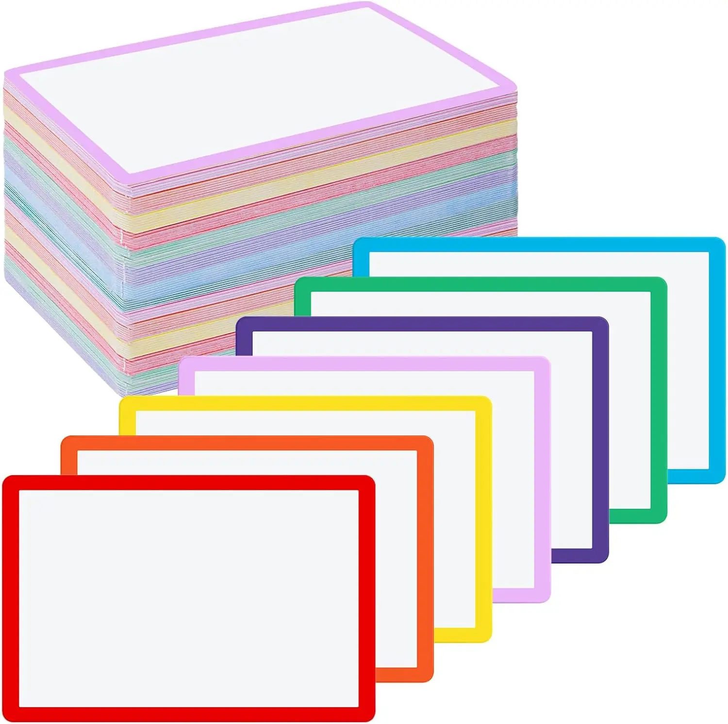 Dry Erase Index Cards Laminated Cards Reusable Dry Erase Note Flash Sheets Game Cards for School Office Home to Do List