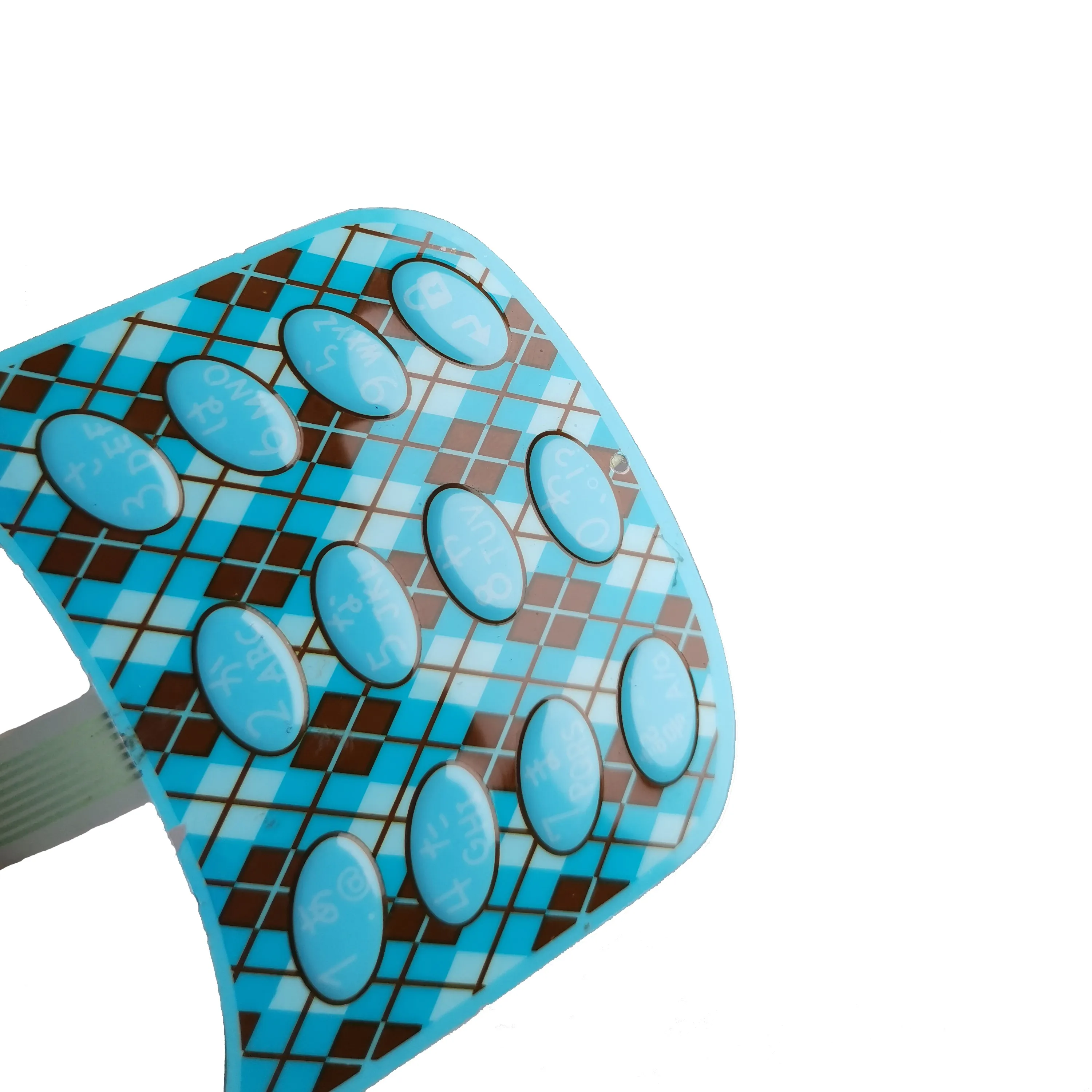 High Quality Custom Tactile Numeric Silicone Rubber Membrane Switch 4 Button Membrane Switch With Leds