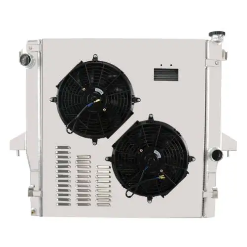auto parts 2Row Aluminum Radiator Shroud Fan For 03-09 Dodge Ram 2500 3500 5.9 6.7L Diesel