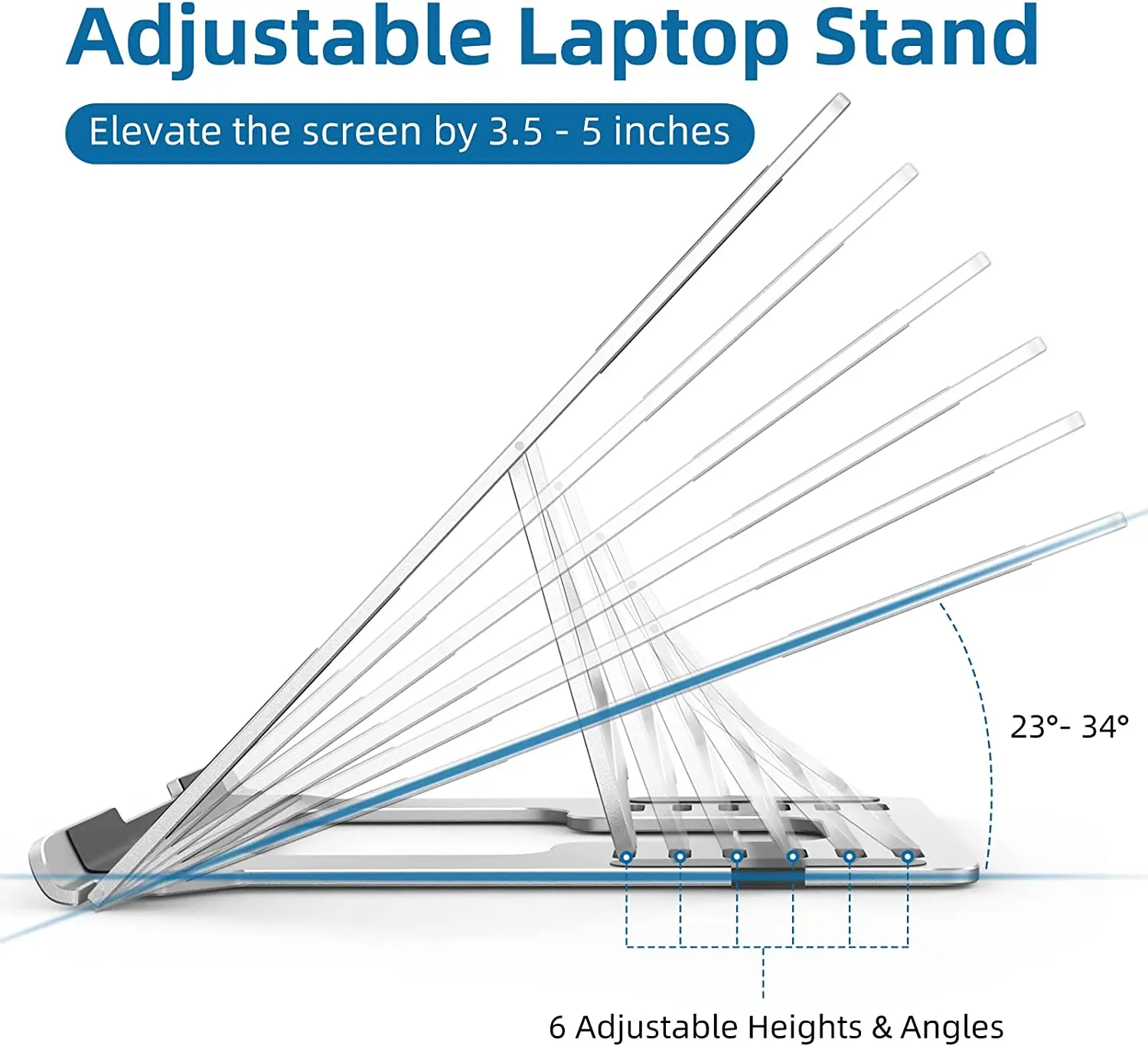 Amazon sells laptop adjustable stand Foldable Hollow out heat dissipation bed desk for laptop Suitable for office learning