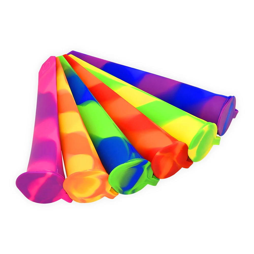 BHD набор из 6 высококачественных разноцветных многоразовых силиконовых формочек для мороженого без БФА