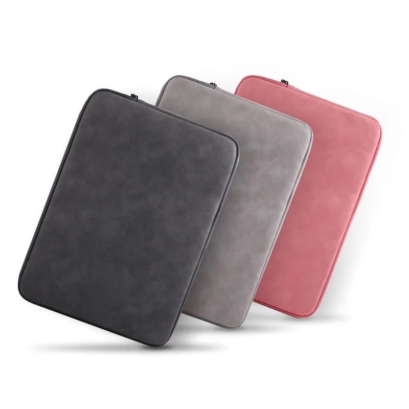 Wholesale Portable Waterproof Laptop Case Notebook Sleeve 13.3 14 15 15.6 Leather For Macbook  Computer Bag