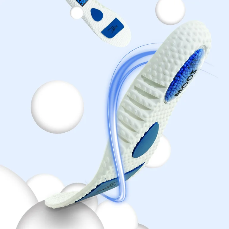 Top Review Vibration Absorptive Material PU Foam Poron Air Cushion Shock Absorption Insoles