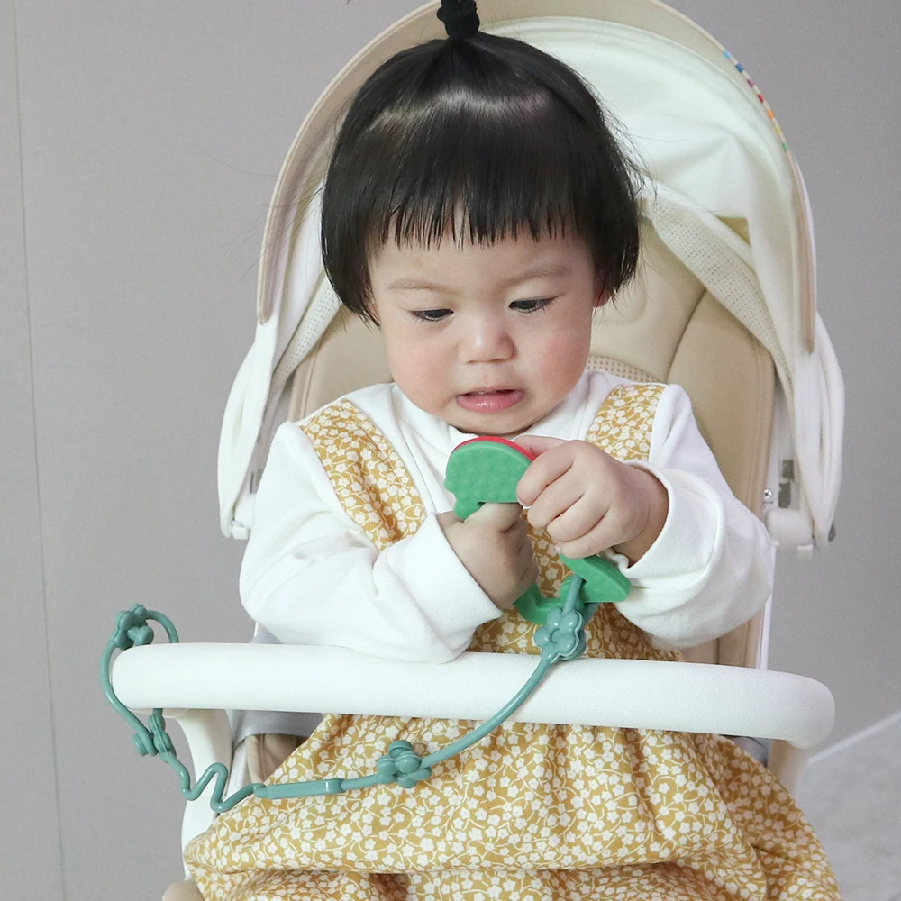 Melikey New Design Stretchable Anti-drop Baby Toy Strap Baby Toddler Toy Bottle Teether Harness Pacifier Strap