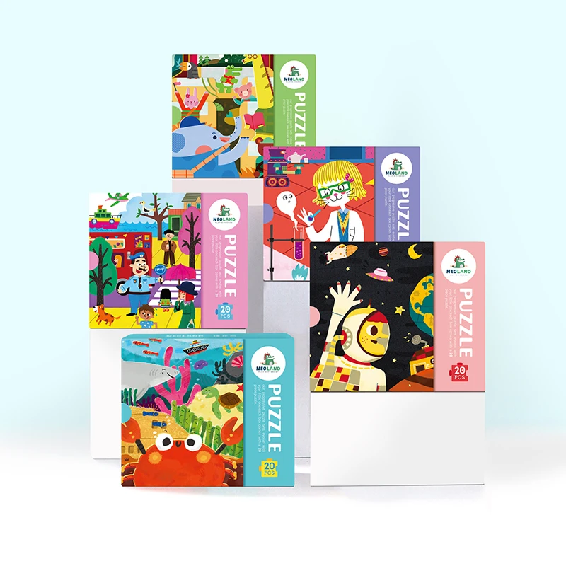 Kids Early Educational Toys For Children Baby Colorful Jigsaw Puzzles Paper Toys More Than 3 Years Old