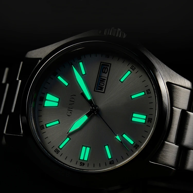 Factory Wholesale Reloj Hombre Stainless Steel 5ATM Water Resistant Luxury Business Men Bracelet Watches