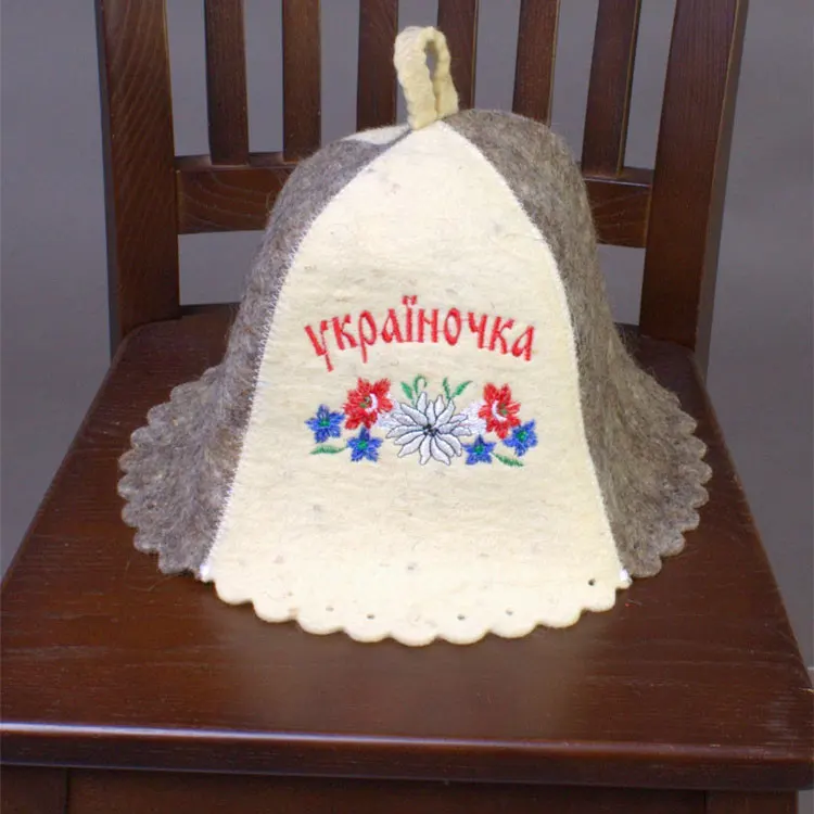 Защитная Русская Шапка Banya индивидуальные моющиеся шапки для сауны из натурального войлока
