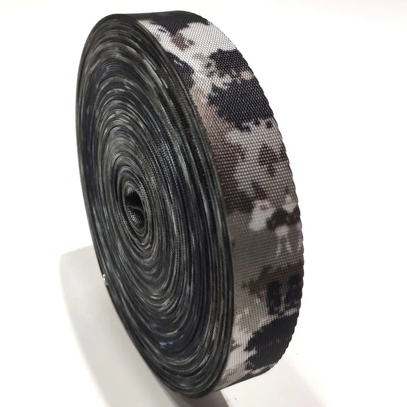 Комплект из высококачественной камуфляжной узор поддельные нейлоновый принтовонный тесненный пояс, ремешок для наручных часов 22 мм