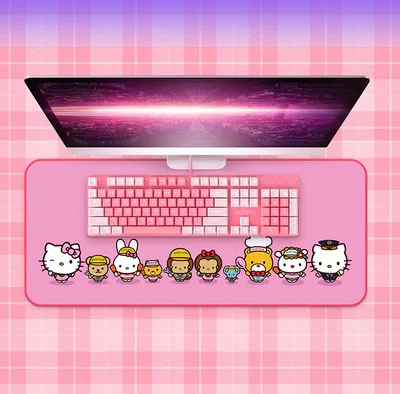  Mouse pad rubber material table mat non-slip keyboard cartoon game desk computer