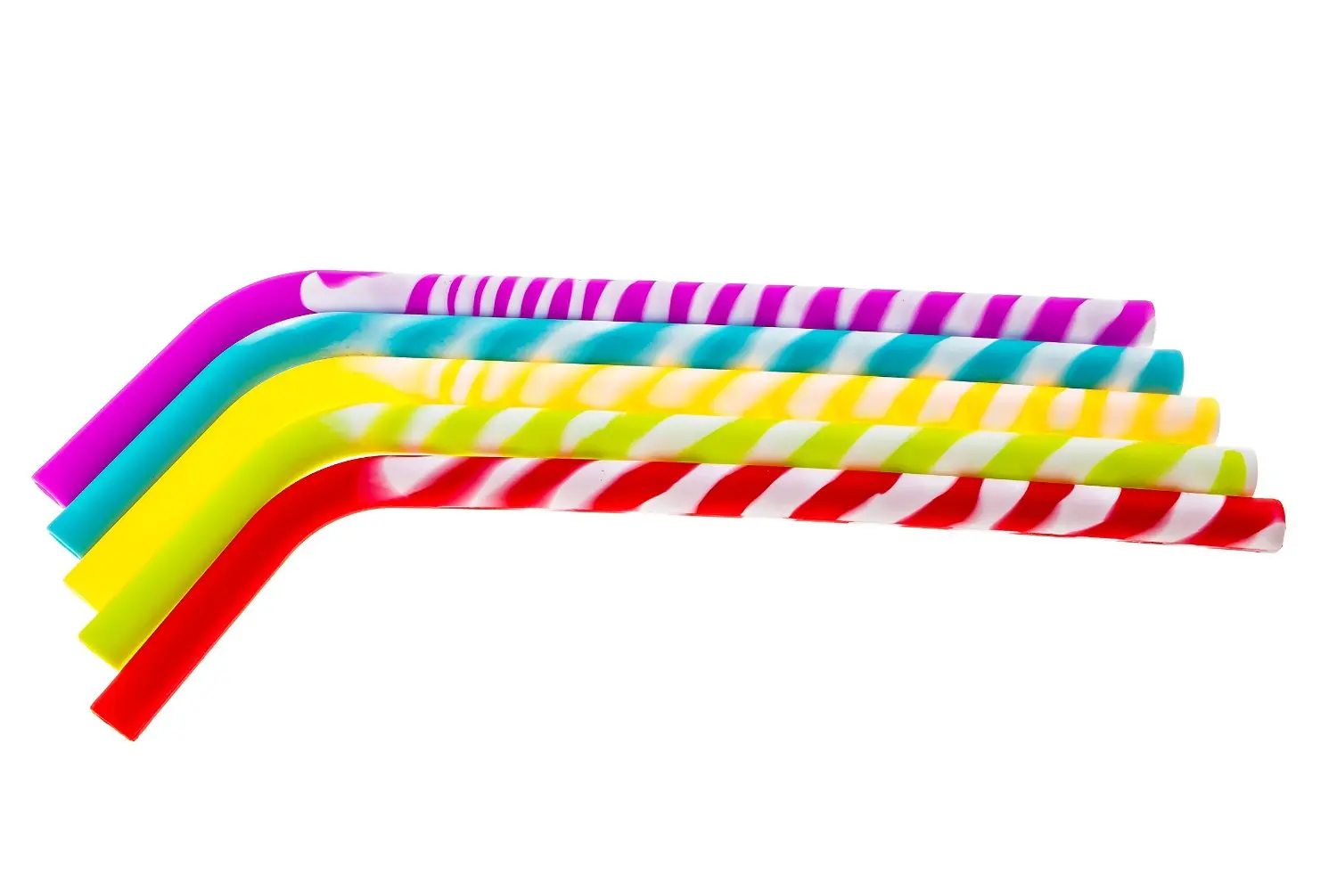 Складные прямые изогнутые Детские трубочки для напитков с индивидуальным принтом многоразовые силиконовые соломинки чистящей щеткой