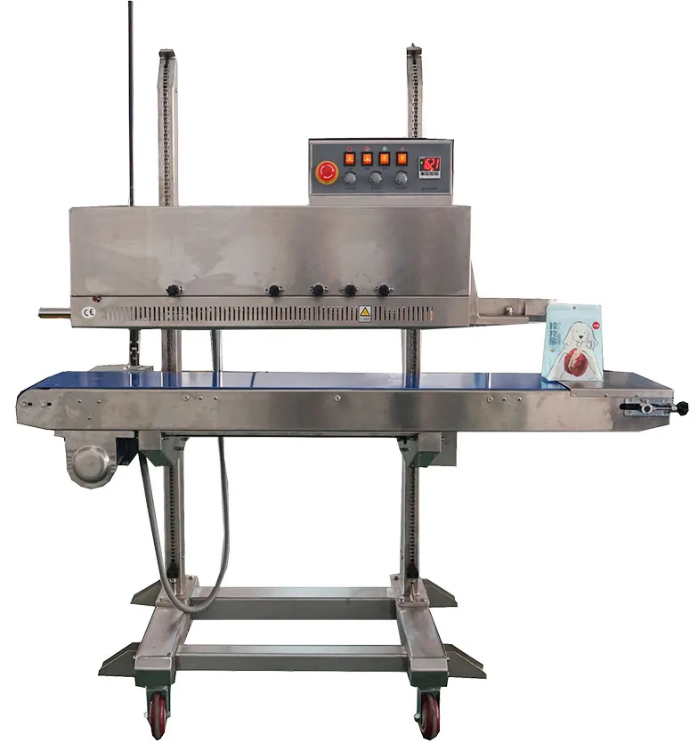 Automatic continuous plastic pouch  bag sealing machine