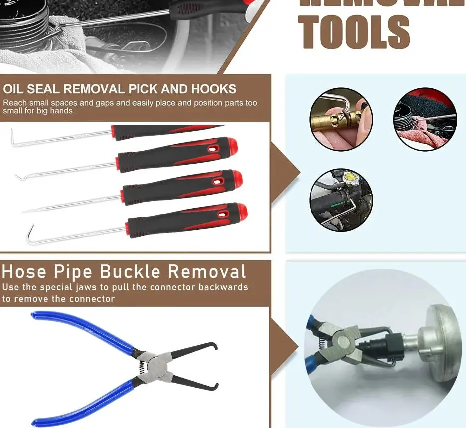 Car Trim Door Clip Panel Interior Dashboard Removal Kit Pry Disassembly Repair Tool Pick Set Audio Cable Pliers Circuit Tester