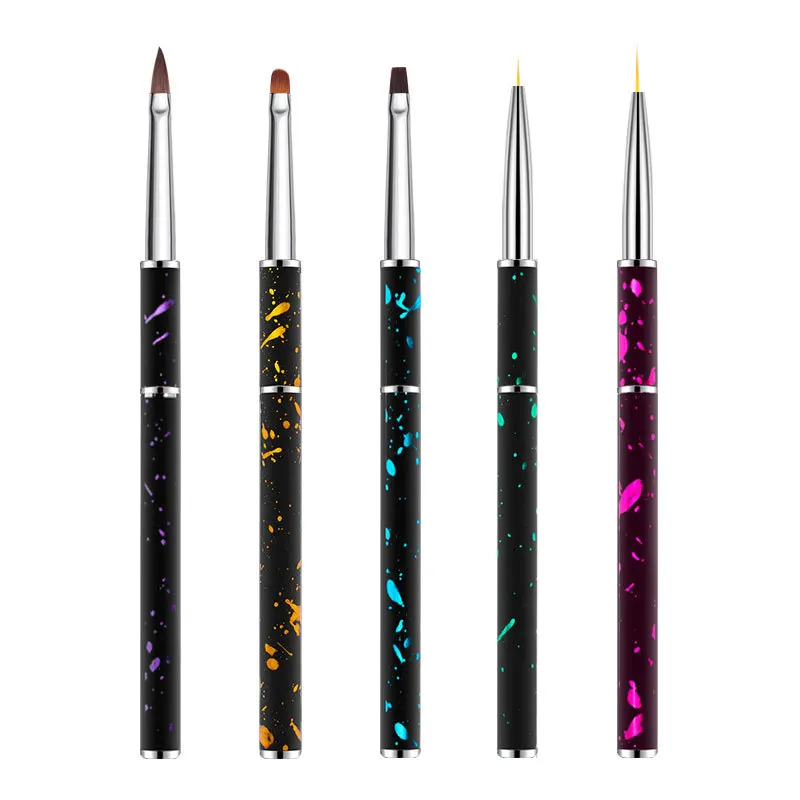 Professional Synthetic Hair brush 20 kinds specifications Nail art pen Set Phototherapy Crystal Point drill Nail brush set