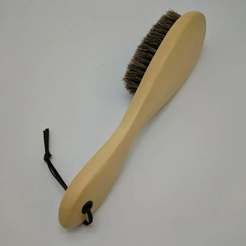 
Factory price magic wooden handle horse hair suit coat clothes brush 