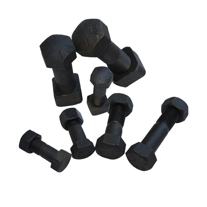 carbon steel excavator m12 m14 m16 m18 m20 m24 m21 m23 standard size grade 8.8 5.8 black blade track chain bolt and nut