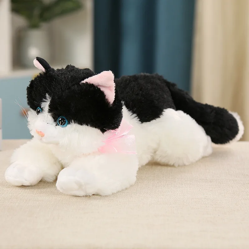 Оптовая продажа котенок плюшевая игрушка имитация куклы кошка кукла милая сопровождающая спящего строгания строгающая диванная подушка
