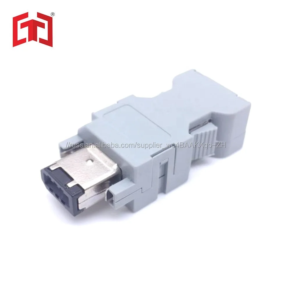 Encoder connector plug 6 pin for Yaskawa Mitsubishi Panasonic Fuji servo drive SM-6P 55100-0670