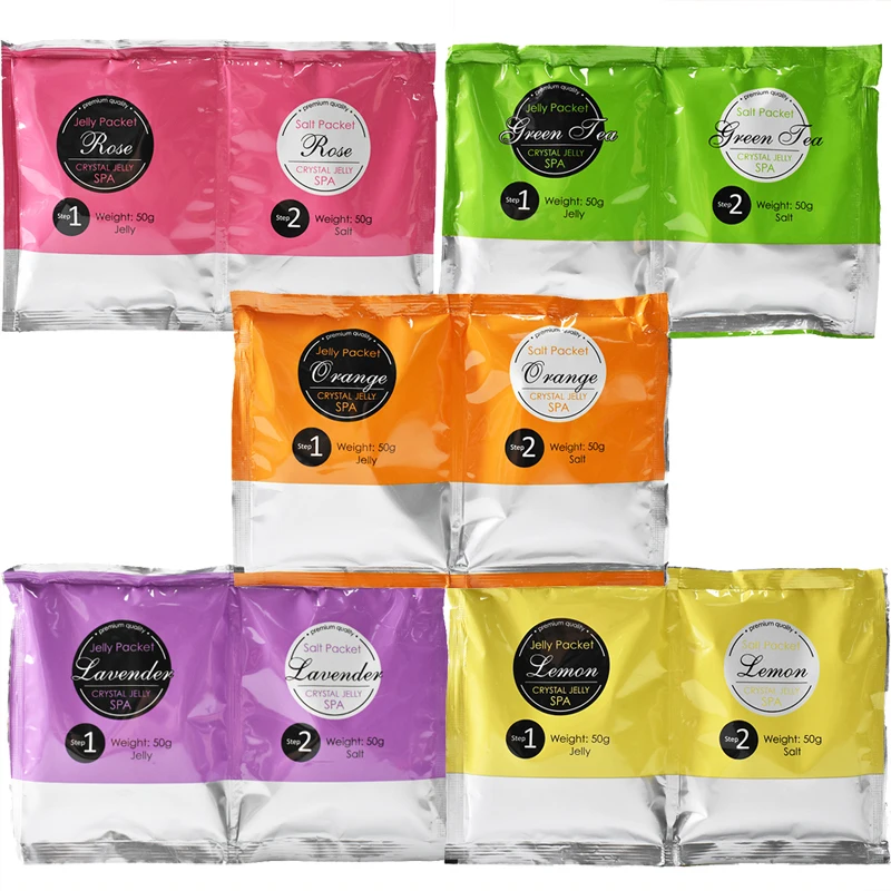 Hot selling crystal foot bath salts improve dryness cracking peeling lemon fragrance foot skin care Pedicure set