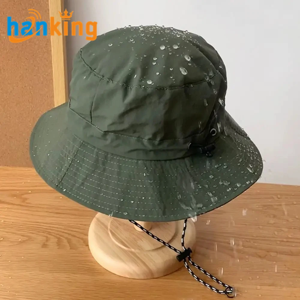 Ehanking Sun Protection Waterproof Bucket Hat Summer Camping Hiking Cap Anti-UV Sun Hat Mountaineering Caps Panama Hat