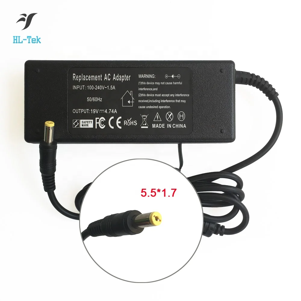 Replacement BATTERY AC CHARGER LAPTOP ADAPTER 19V 4.74A 90W for ACER ASPIRE 8930 8930G 8920 8920G