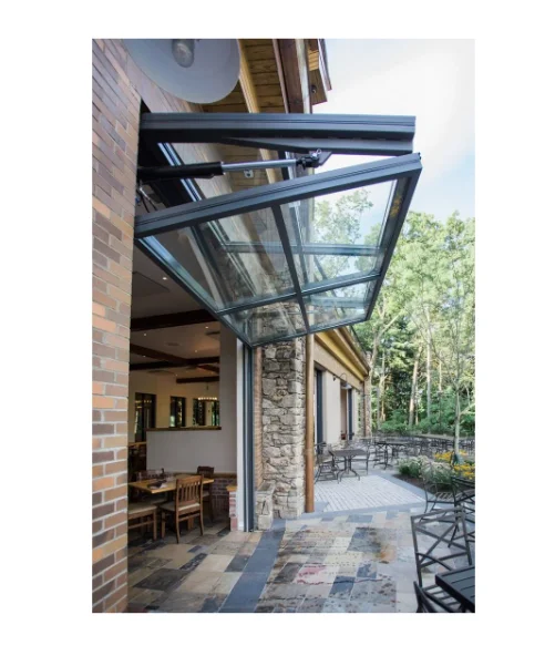 Double Glazed Fold up Windows panoramic windows patio with screen Frame Aluminium Insulated panoramic windows