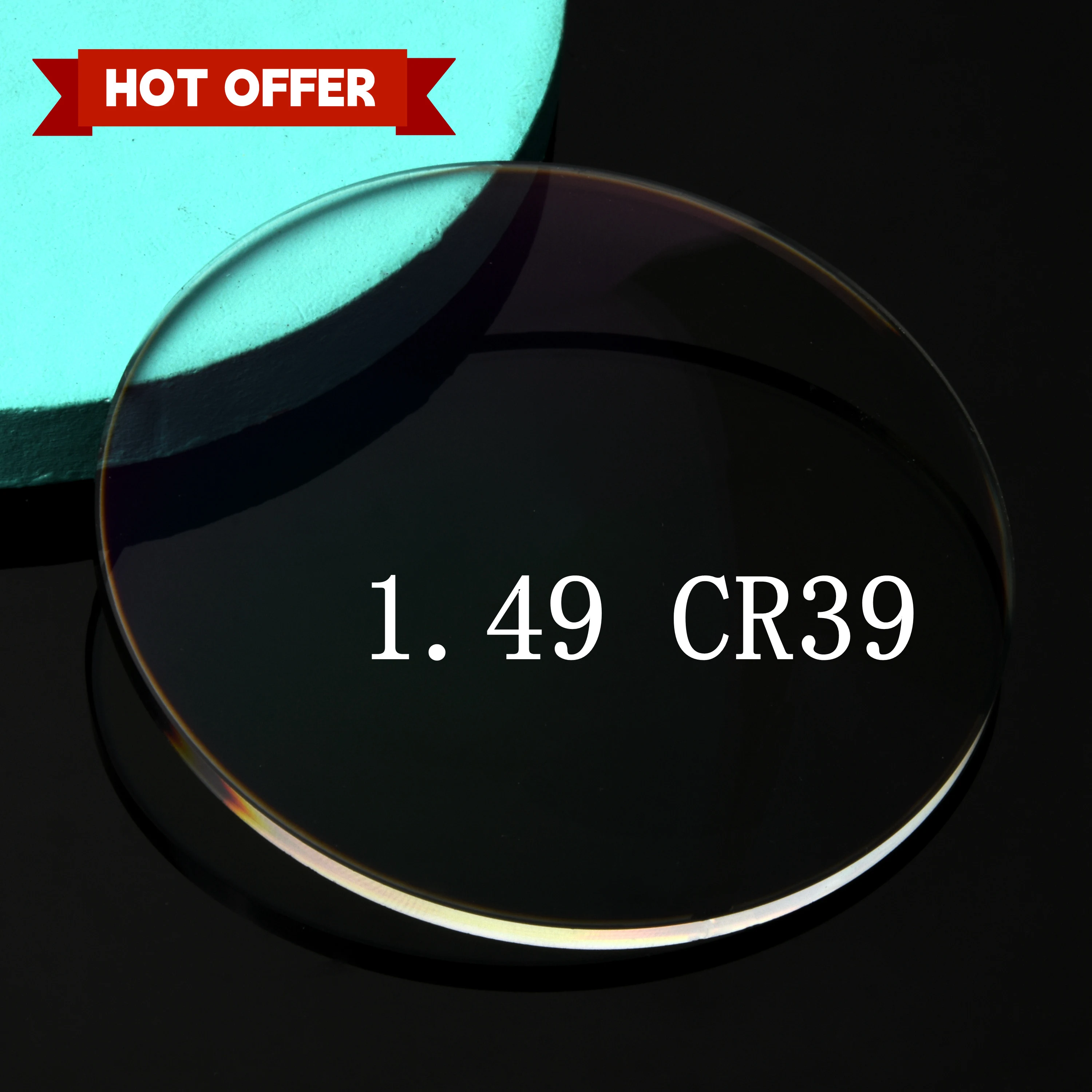 China Factory Lenses 1.5 Cr39 1.499 UC Uncoated Ophthalmic Lenses White Optical Lens in China