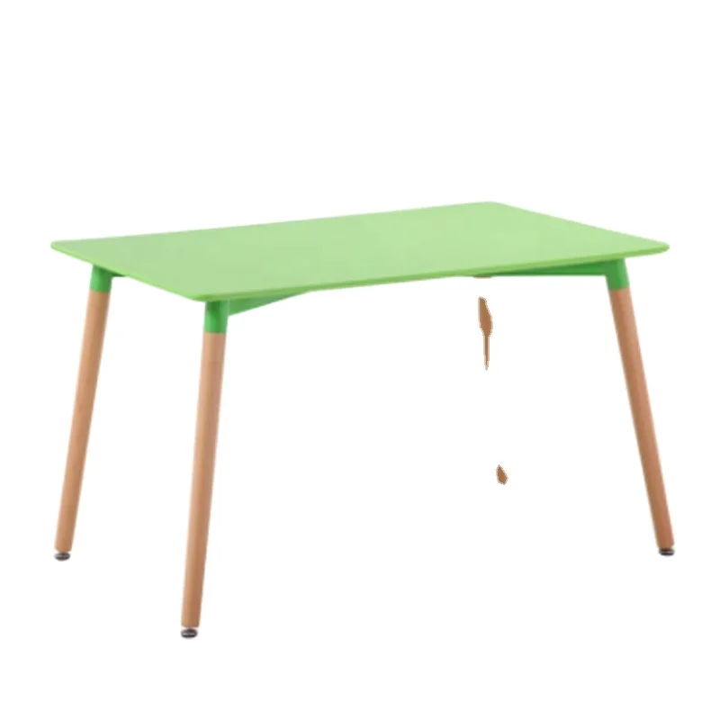 Hot sale MDF dining table and plastic dining chair set with good price