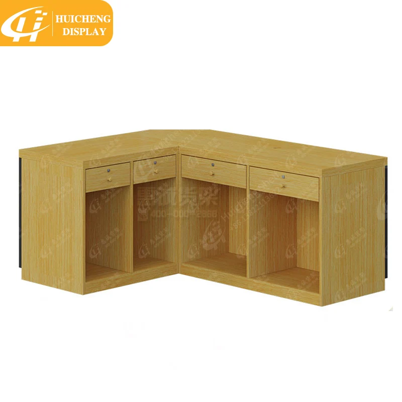 Customize new design retail wooden Cash Counter