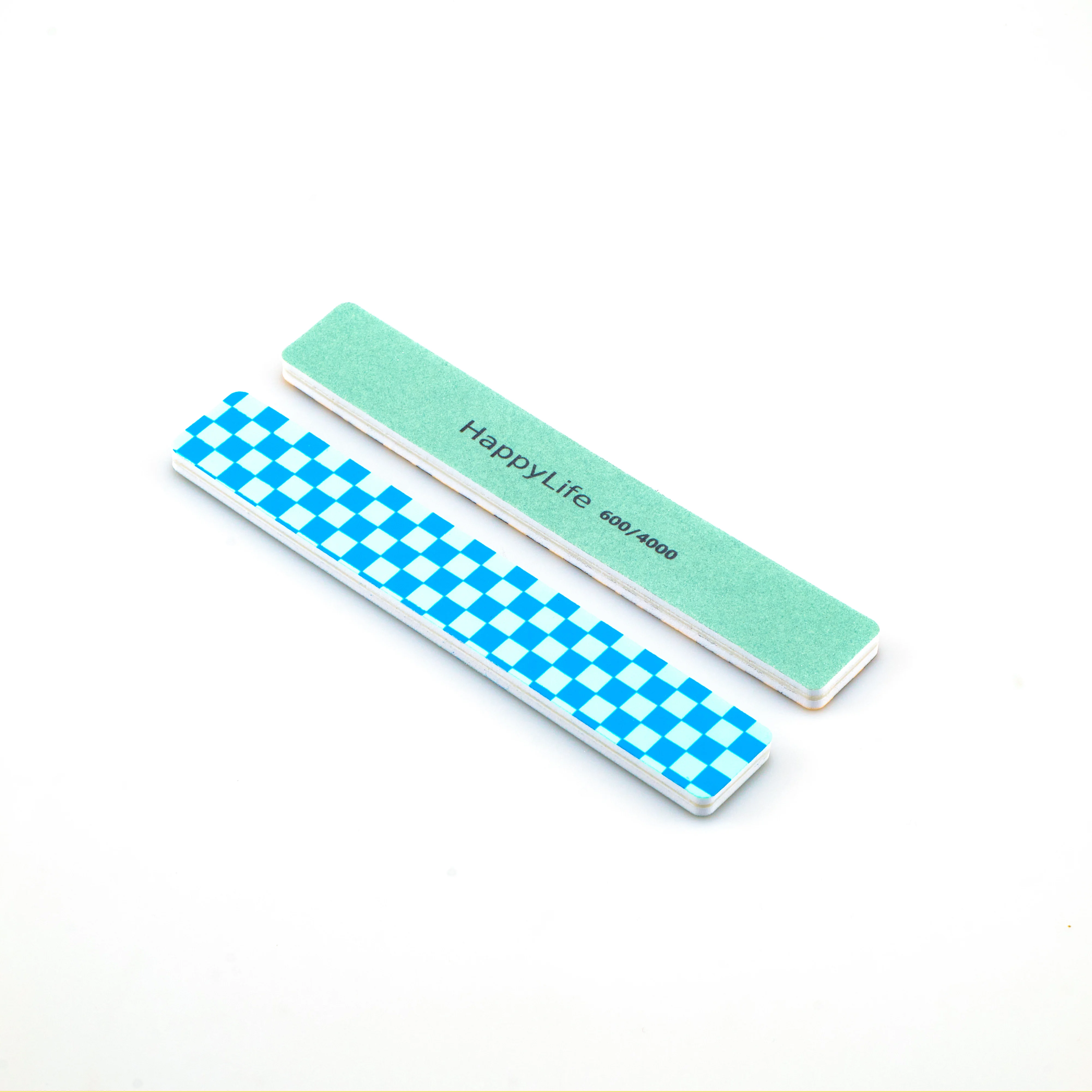 Professional Manicure Pedicure Art Tools Custom Logo Double-Sided Set 100 150 180 240 280 Grit Emery Board Polishing Nail File