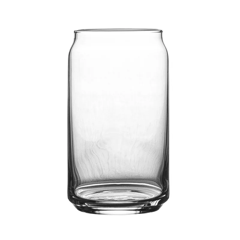 Warehouse Stocked 473Ml Clear Frosted Soda Pop Sublimation Beer Jar Glass Can Glass