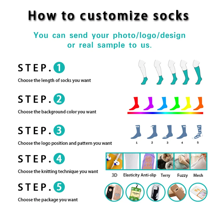 OEM crew men calcetines Customize knitted embroidered design made embroidery custom logo cotton sport athletic socks