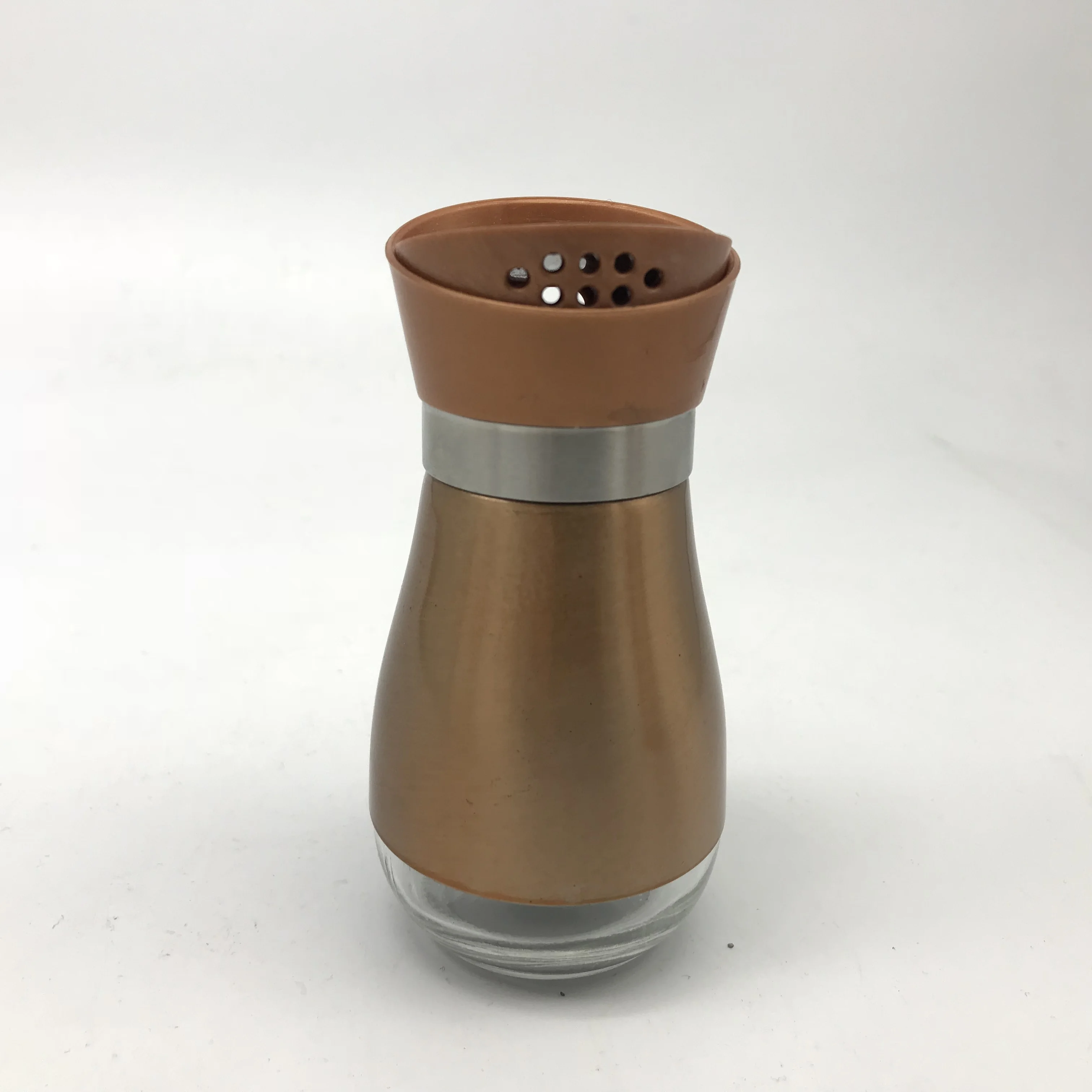 13oz Oil Vinegar Stainless Steel Cover Bottle with Glass Bottom Olive Oil Dispenser Soy Sauce Cruet