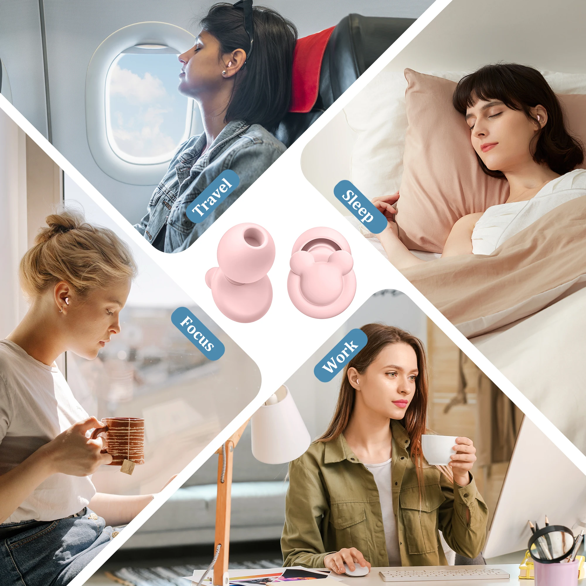 Cartoon style Silicone Sound Noise Cancelling Earplugs Sleeping Sleep ear plug earplug reduction Hearing Protection