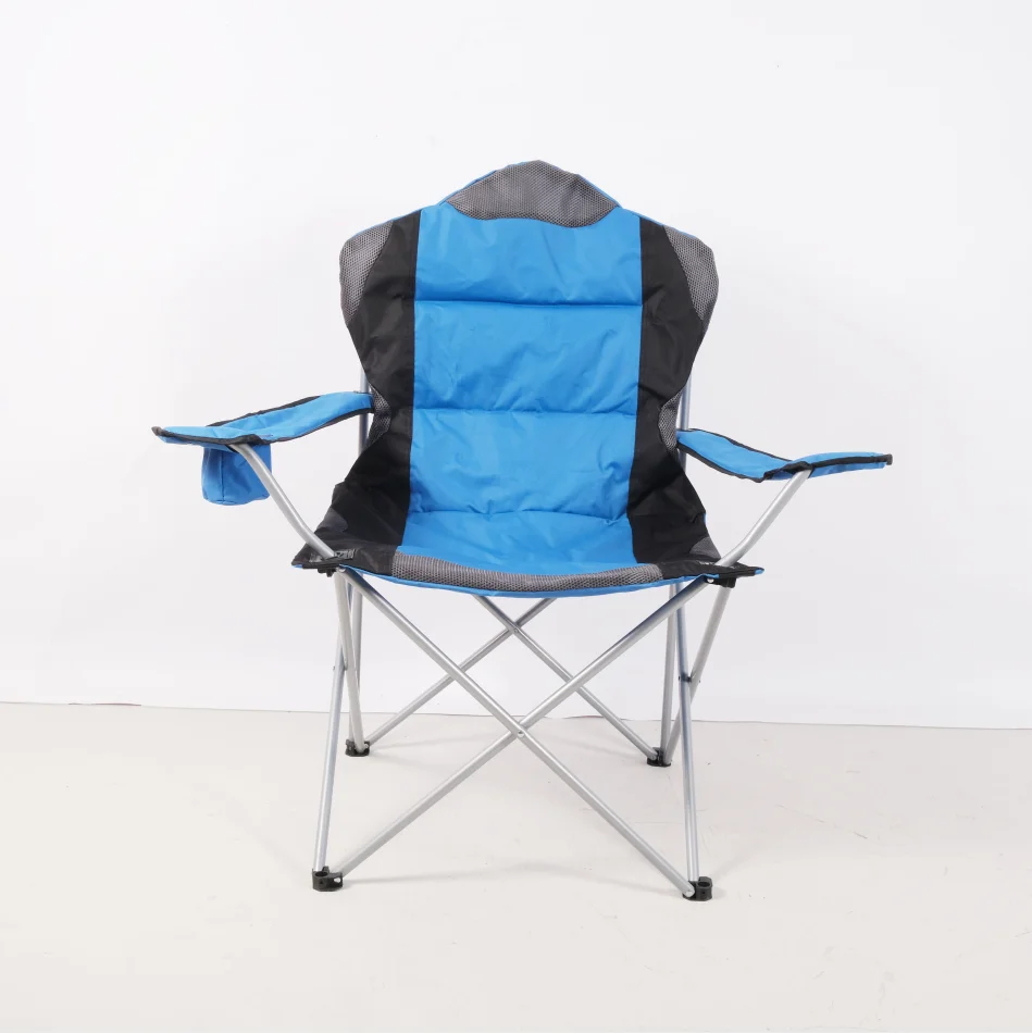 Outdoor  Collapsible Fabric Folding Camping Chair With Cotton Filling