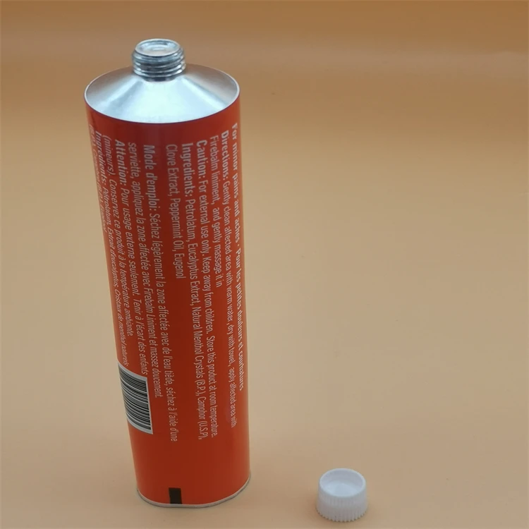 10ml 100ml Pure Aluminum Tube Collapsible Metal cosmetic tube  for Hair Color toothpaste Packaging