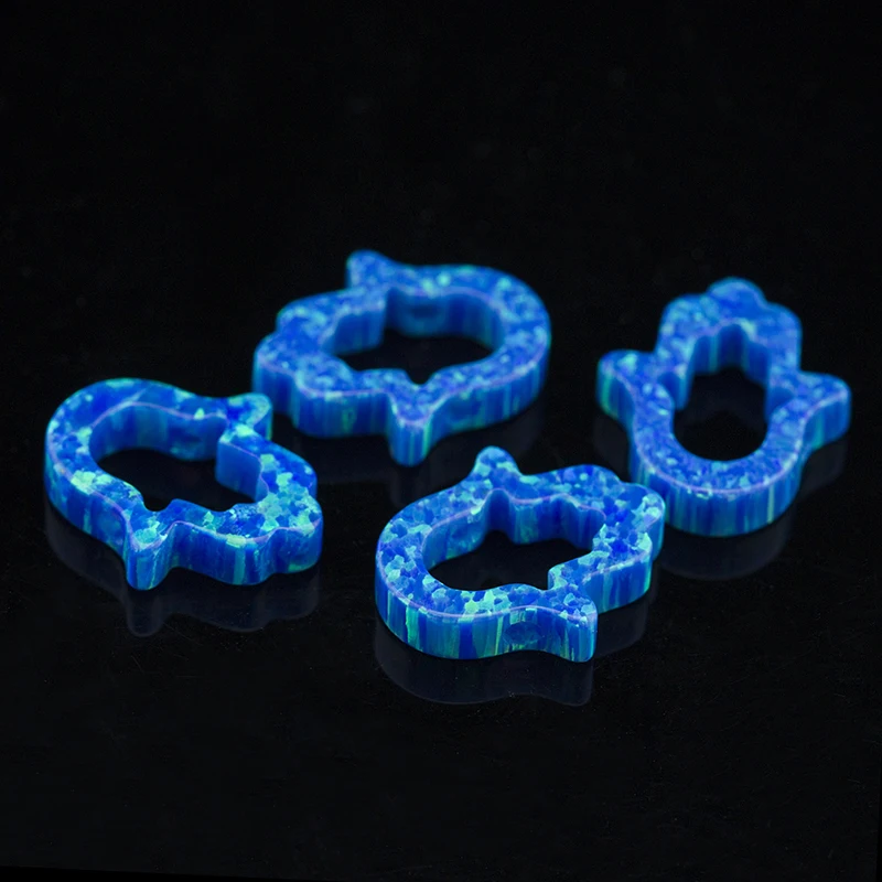 China factory wholesale 11*13mm blue Opal Hamsa Hand