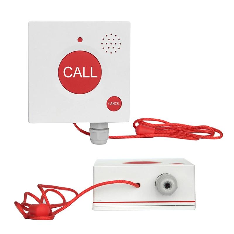 High Quality Wireless SOS Alarm Portable button IP 68 waterproof enclosure lanyard Emergency Calling housing