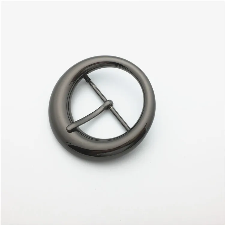 2023 New designs manufacturing  cheap 2 inch round belt buckles center bar belt buckles women