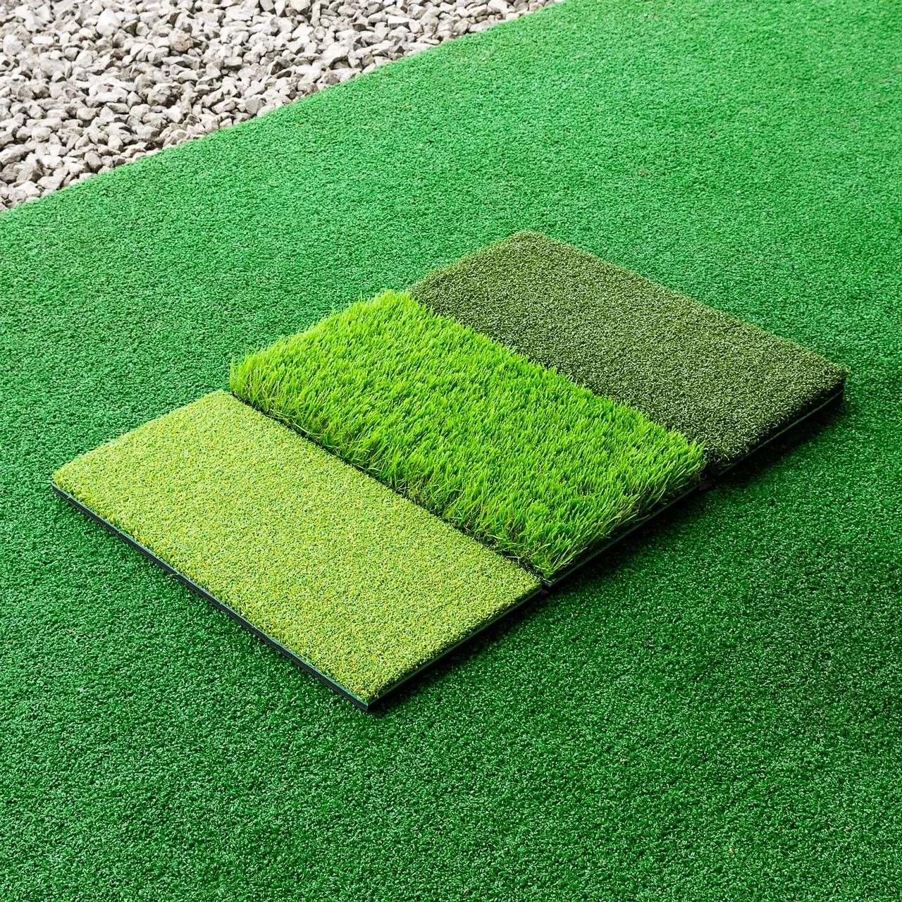 
 Professional  3 in 1 Nylon Grass EVA Golf Practice Mat  