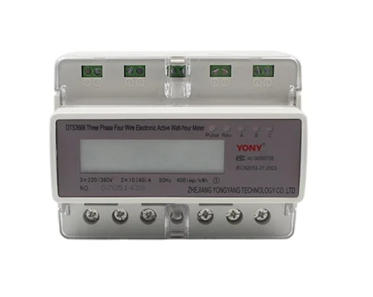 Various good quality DDS3666 YONY three phase electricity din rail kwh meter rs485 modbus